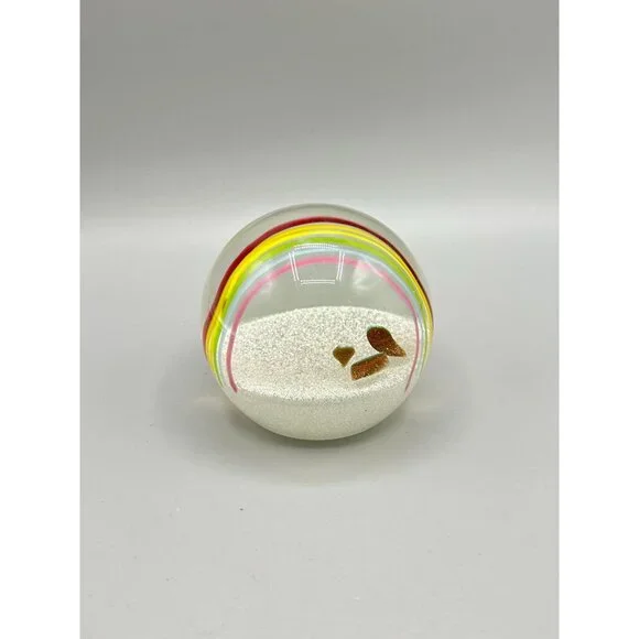 Caithness Scotland Rainbow & Pot of Gold Paperweight Numbered 742/750